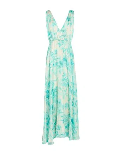 Liu •jo Woman Maxi Dress Emerald Green Size 10 Polyester In Multi