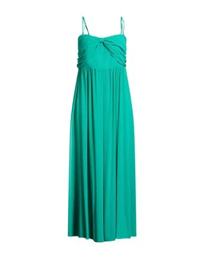 Liu •jo Woman Maxi Dress Emerald Green Size 2 Polyester