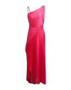 Liu •jo Woman Maxi Dress Fuchsia Size 8 Polyester, Elastane In Pink
