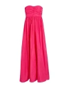 Liu •jo Woman Maxi Dress Fuchsia Size 2 Polyester In Pink