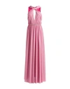 Liu •jo Woman Maxi Dress Fuchsia Size 8 Viscose, Polyamide, Polyester, Elastane In Pink