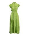 Liu •jo Woman Maxi Dress Green Size 2 Viscose, Polyester In Green