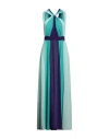Liu •jo Woman Maxi Dress Green Size 6 Polyester In Green