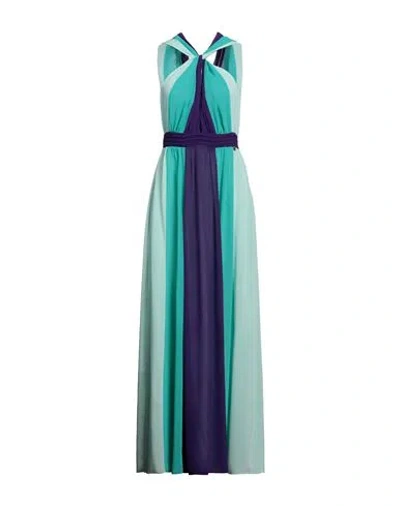 Liu •jo Woman Maxi Dress Green Size 6 Polyester