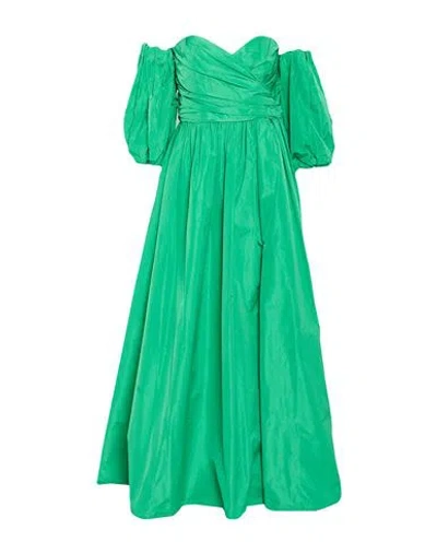 Liu •jo Woman Maxi Dress Green Size 6 Polyester