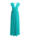 Liu •jo Woman Maxi Dress Green Size 8 Polyester