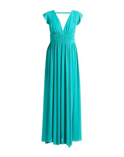 Liu •jo Woman Maxi Dress Green Size 8 Polyester