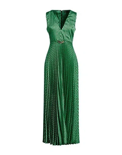 Liu •jo Woman Maxi Dress Green Size 8 Polyester