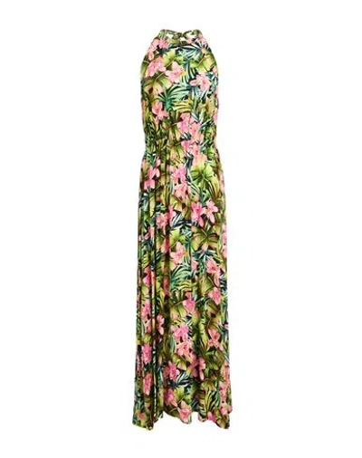 Liu •jo Woman Maxi Dress Green Size L Viscose