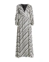 Liu •jo Woman Maxi Dress Ivory Size 6 Polyester In Black