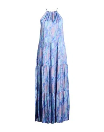 Liu •jo Woman Maxi Dress Light Blue Size 6 Viscose
