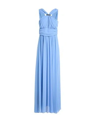 Liu •jo Woman Maxi Dress Light Blue Size 8 Polyester