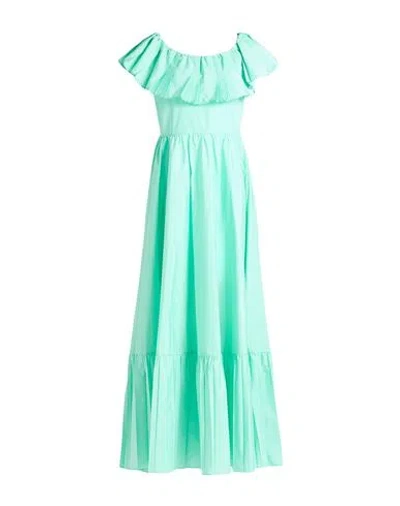 Liu •jo Woman Maxi Dress Light Green Size 6 Polyester