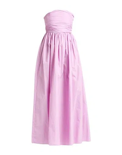 Liu •jo Woman Maxi Dress Lilac Size 8 Polyester In Purple