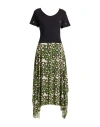 Liu •jo Woman Maxi Dress Lime Green Size S Polyester, Cotton, Elastane In Green