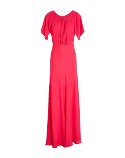 Liu •jo Woman Maxi Dress Magenta Size 10 Polyester In Red