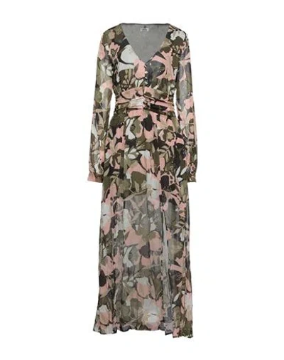 Liu •jo Woman Maxi Dress Military Green Size 10 Polyester