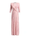 Liu •jo Woman Maxi Dress Pink Size 10 Polyamide, Polyester, Elastane