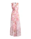 Liu •jo Woman Maxi Dress Pink Size 10 Polyester In Pink