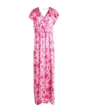 Liu •jo Woman Maxi Dress Pink Size 10 Polyester In Pink