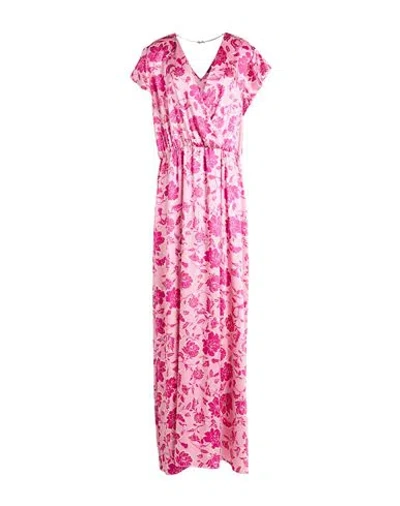 Liu •jo Woman Maxi Dress Pink Size 10 Polyester