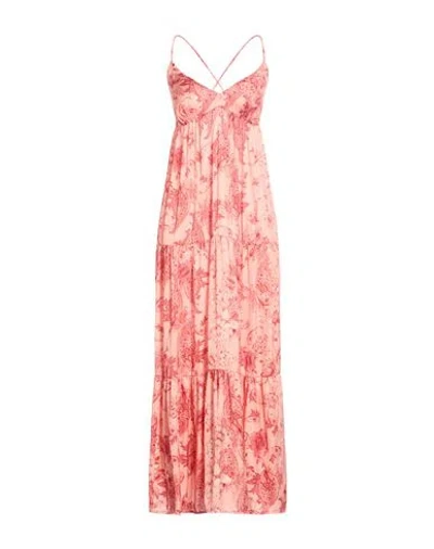 Liu •jo Woman Maxi Dress Pink Size 8 Polyester