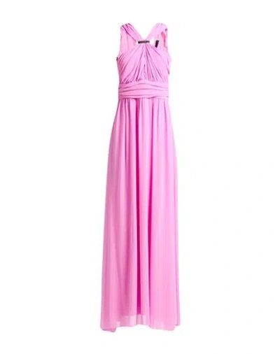 Liu •jo Woman Maxi Dress Pink Size 8 Polyester