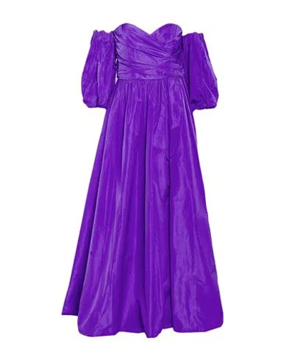 Liu •jo Woman Maxi Dress Purple Size 10 Polyester