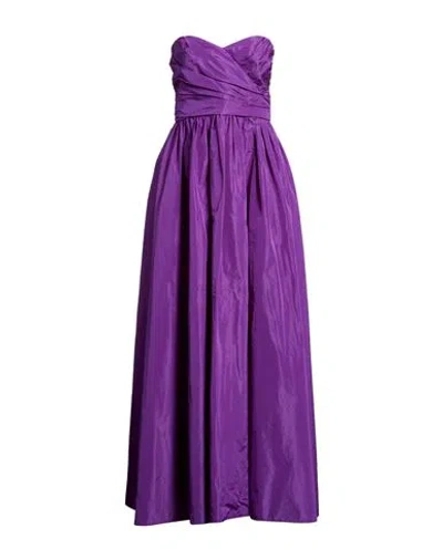 Liu •jo Woman Maxi Dress Purple Size 10 Polyester
