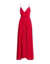 Liu •jo Woman Maxi Dress Red Size 10 Polyester In Red