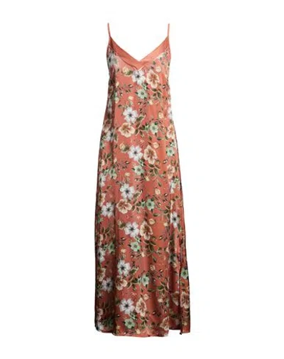 Liu •jo Woman Maxi Dress Tan Size L Polyester, Elastane In Brown