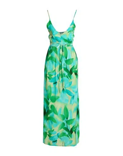 Liu •jo Woman Maxi Dress Turquoise Size S Viscose In Blue