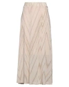 Liu •jo High-waisted Chevron-pattern Skirt In Beige