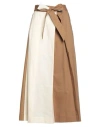 Liu •jo Woman Maxi Skirt Camel Size L Cotton, Elastane In Brown