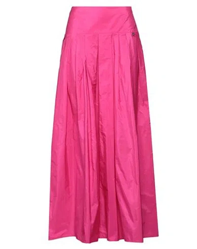 Liu •jo Woman Maxi Skirt Fuchsia Size 4 Polyester In Pink