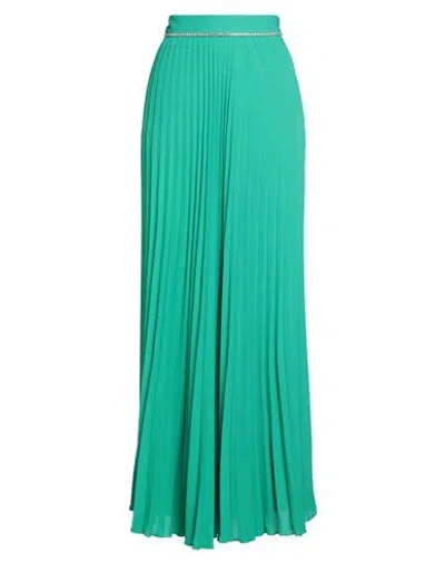 Liu •jo Woman Maxi Skirt Green Size 2 Polyester In Blue
