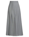 Liu •jo Woman Maxi Skirt Grey Size 8 Polyester, Viscose, Elastane In Gray