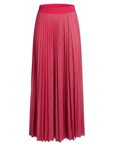 Liu •jo Woman Maxi Skirt Magenta Size 6 Viscose, Polyamide, Polyester, Elastane