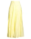 Liu •jo Woman Maxi Skirt Pastel Yellow Size 6 Polyester