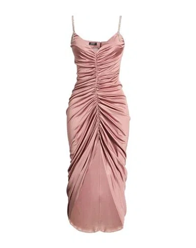 Liu •jo Woman Midi Dress Antique Rose Size 6 Acetate In Pink