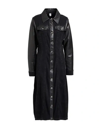 Liu •jo Woman Midi Dress Black Size 10 Cotton, Polyester