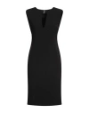 Liu •jo Woman Midi Dress Black Size 12 Polyester, Elastane In Black