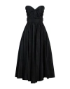 Liu •jo Woman Midi Dress Black Size 6 Polyester, Polyamide, Elastane
