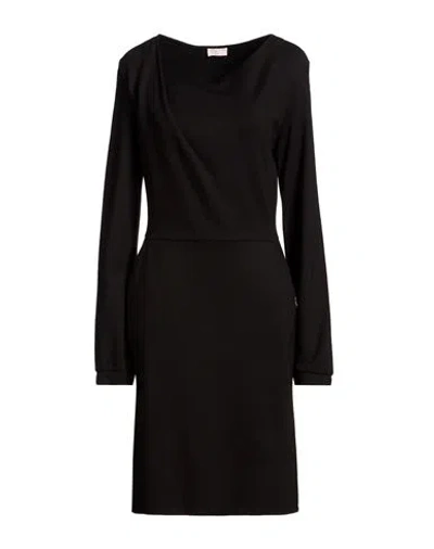 Liu •jo Woman Midi Dress Black Size L Viscose, Polyamide, Elastane