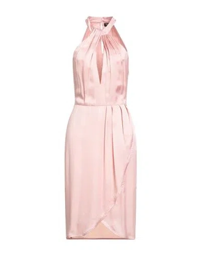 Liu •jo Woman Midi Dress Blush Size 6 Viscose In Pink