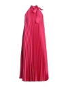 Liu •jo Woman Midi Dress Fuchsia Size 4 Polyester, Elastane In Pink