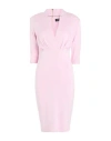 Liu •jo Woman Midi Dress Light Pink Size 4 Viscose, Polyamide, Elastane