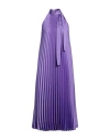 Liu •jo Woman Midi Dress Mauve Size 6 Polyester, Elastane In Purple
