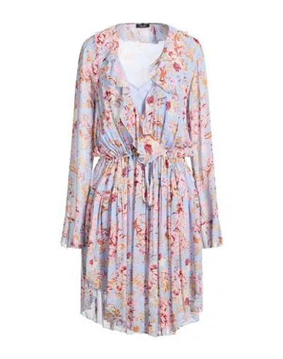 Liu •jo Woman Midi Dress Lilac Size 6 Polyester In Multi