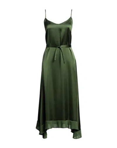 Liu •jo Woman Midi Dress Military Green Size 10 Polyester